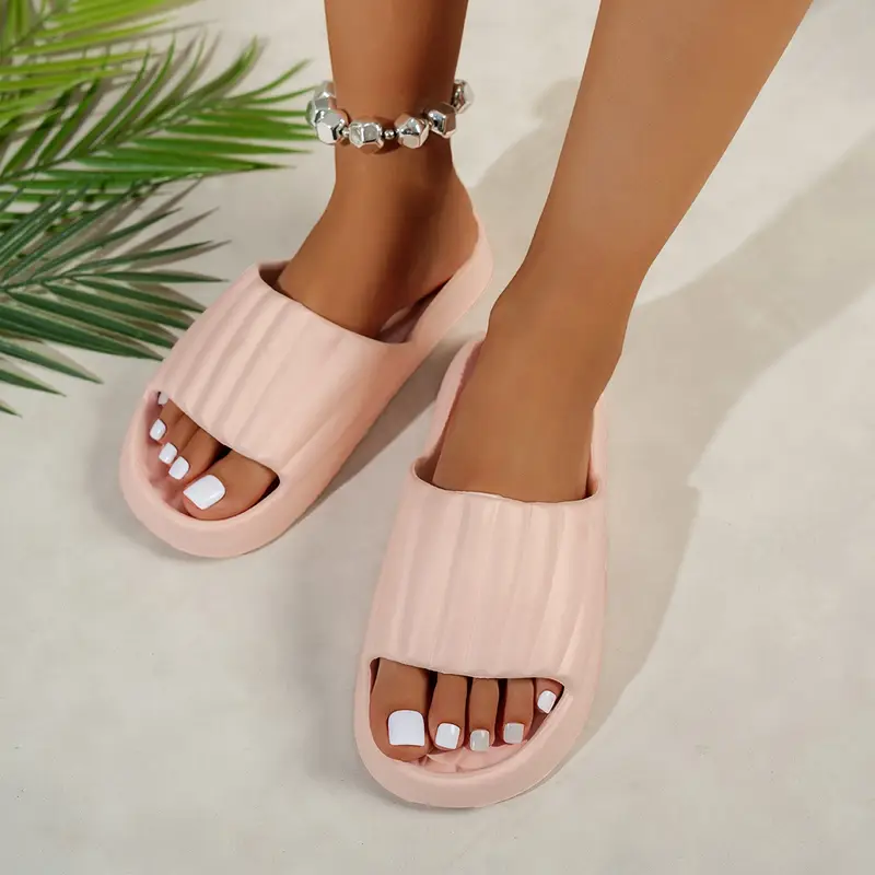 eva soft sole slippers quick dry non slip home shower slides lightweight beach slides Product details 5