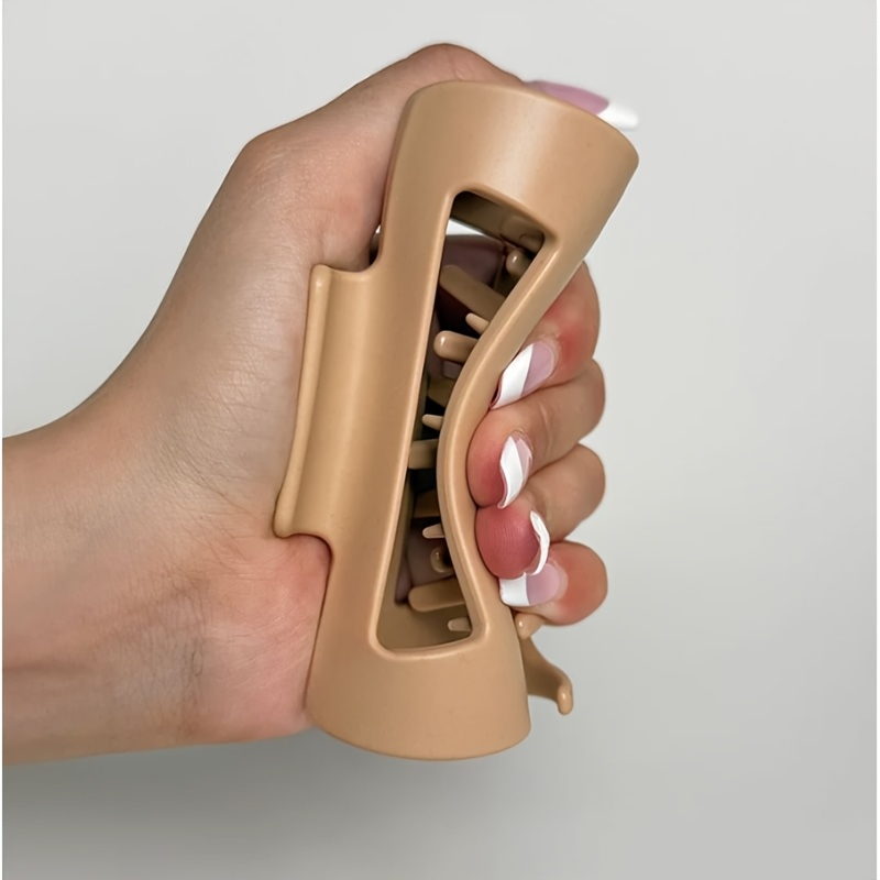 set of 2 soft stylish hair clips strong anti   ergonomic safe and gentle shark clips premium non slip hair claws newly designed durable accessories that are not   breakable Product details 2