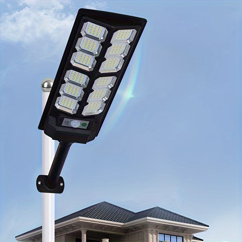 

Solar Path Lights 1pc - Plastic Semi Flush Mount With Infrared Sensor, Low-voltage Led Light Fixture, 5000mah Solar Powered Acrylic Lamp With Remote, Non-detachable Solar Battery, Push Button Control