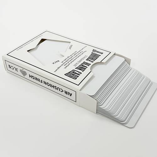 1 set of double sided white paper poker cards for magic performances including cards sticky notes message boards and cards