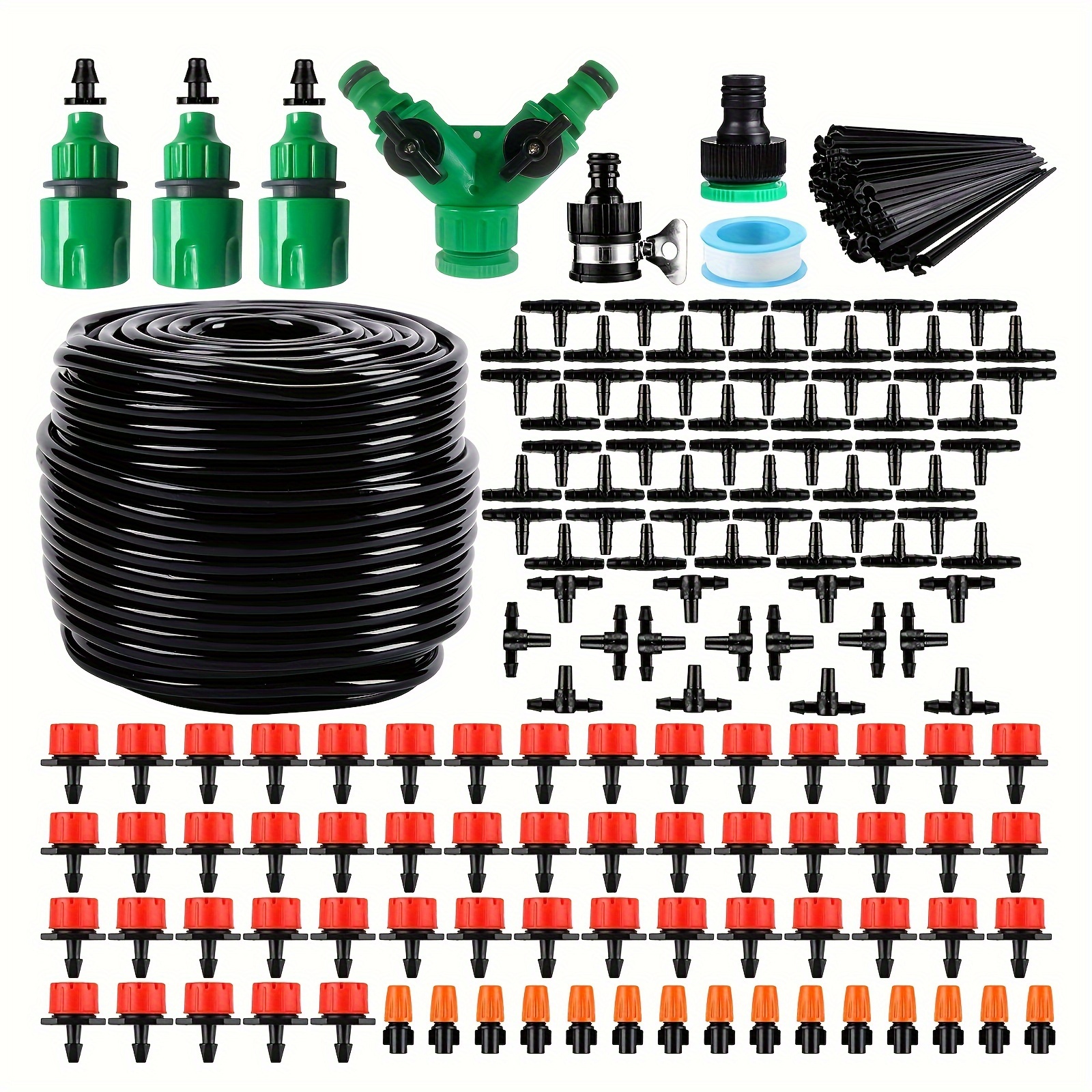 

Adjustable Drip Garden Irrigation System - Diy Automatic Watering, Water-efficient, Universal Connector Hose Kit