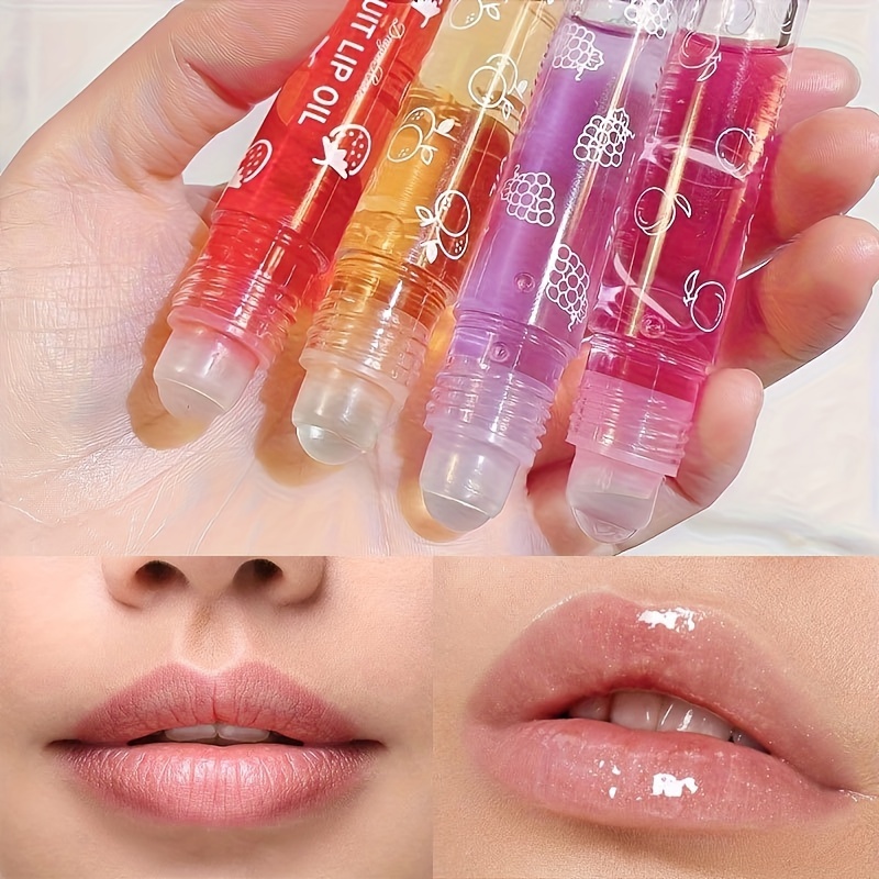 

Crystal Peach Jelly Lip Oil - Moisturizing Plumping Gloss With Tinted Fruit Flavors, Clear Hydrating Lip Care For All Skin Types