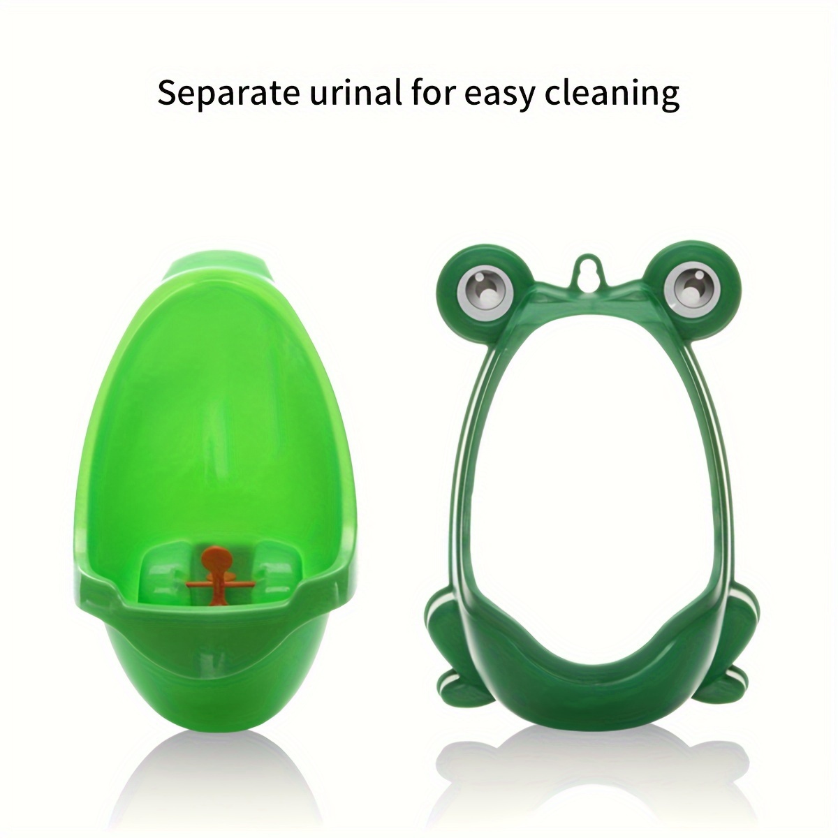 1pc frog shaped potty training urinal wall mounted polypropylene material kid friendly design with whirling target easy   7 08x6 29x10 62 inches details 5