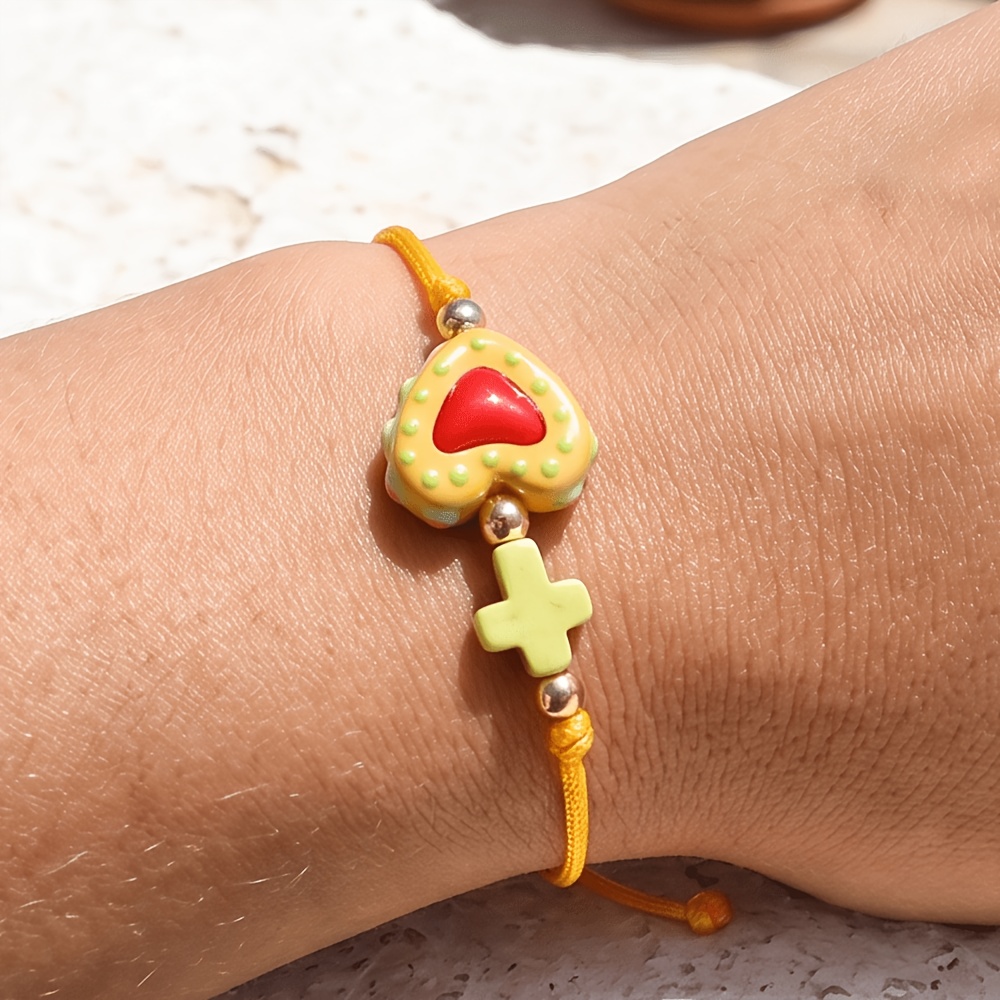 Women's Bohemian Multicolor Heart Bracelet, Y2K Trend