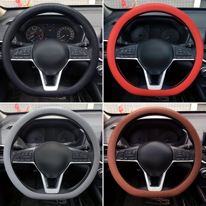 

Universal Silicone Car Steering Wheel Cover For 32-40cm/12.6-15.7inch Elastic Anti-slip Protective Case Auto Accessories Decorations