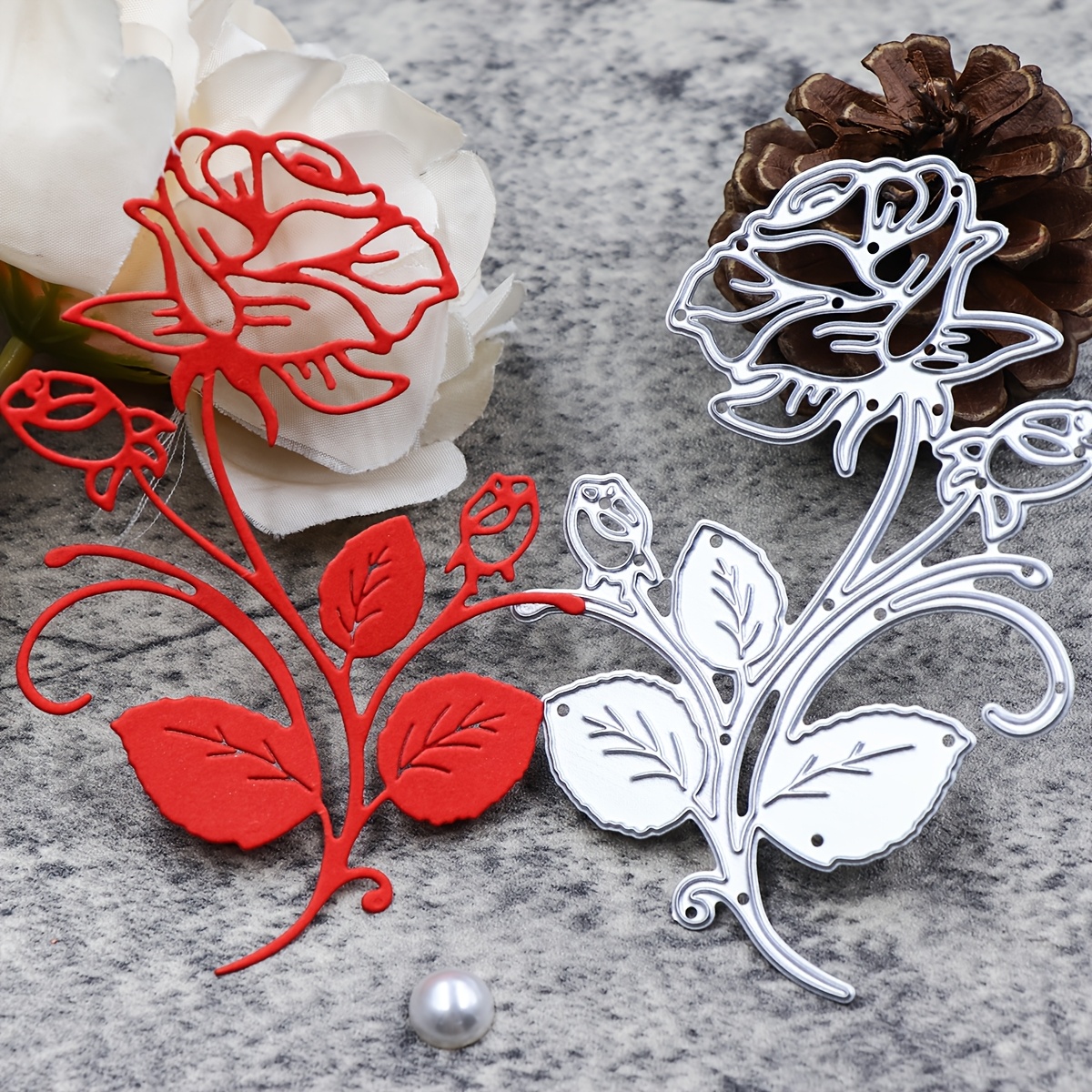 

1pc Metal Cutting Dies Mold, Flower Cutting Dies Suitable For Birthday, Wedding, Valentine's Day Gifts, Decoration , Diy Paper Embossing Craft, Photo Album And Handmade Stamping Cut Dies Supply