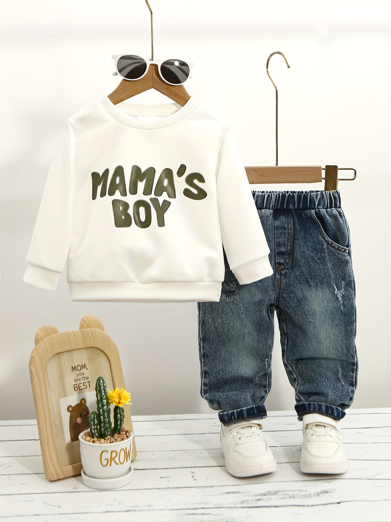 baby boy outfit set cotton blend casual sweatshirt 