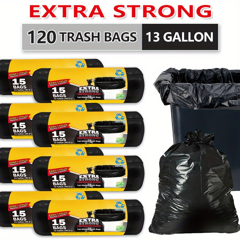 

120 13 Gallon -duty Plastic Multipurpose Disposable -super , -, And Odor- For , , , , And Use - And Sanitary