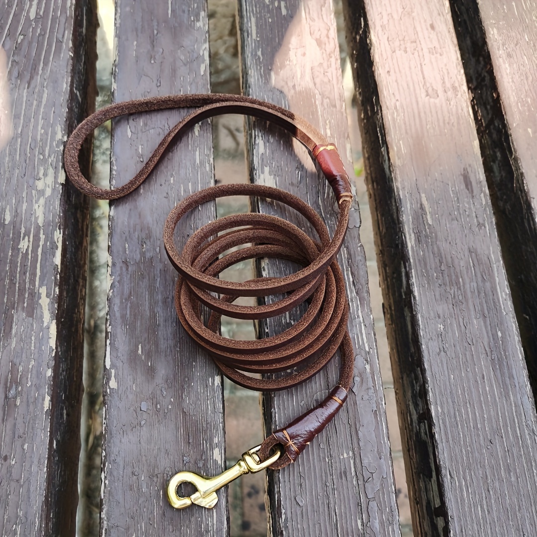 Elegant Lightweight Small Dog Leash with Copper Hook