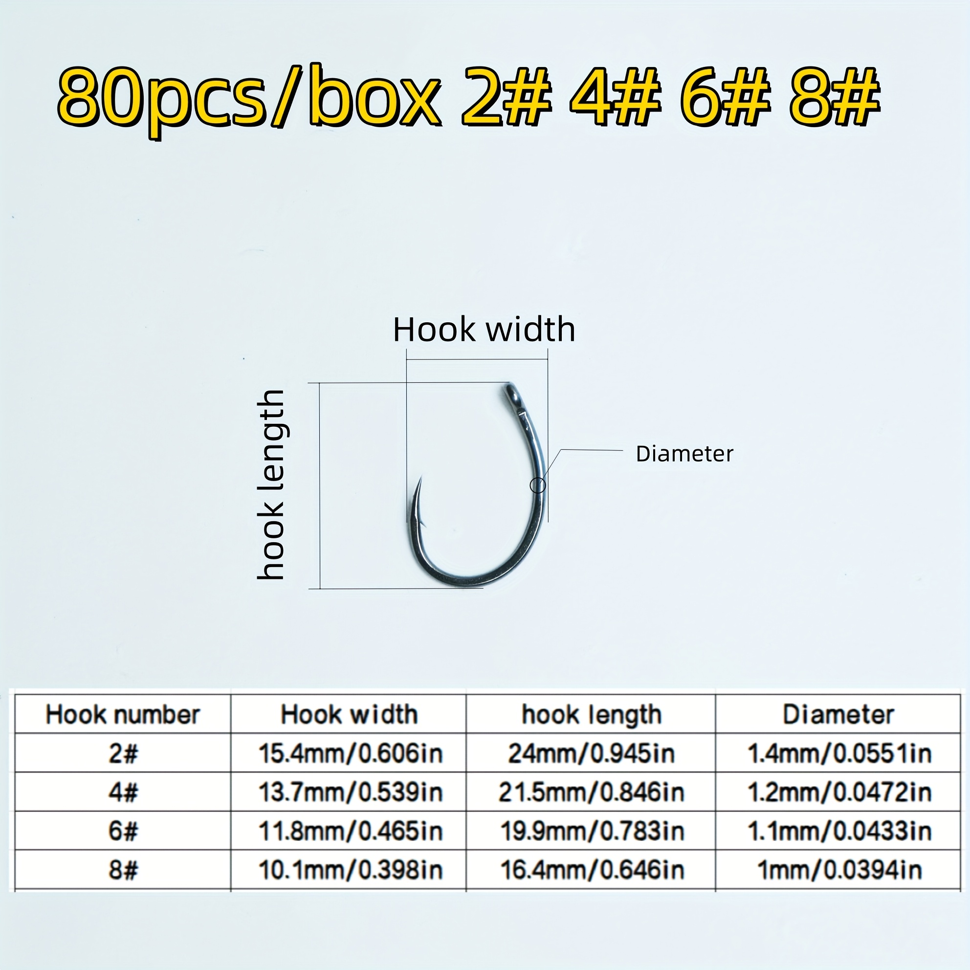 carp fishing hook size 175pcs Barbless Kits,Small Fishing Hooks Curve Shank Crank and Wide Gape Fly Tying Hooks Circle Hook with Tackle Box Size 2#,4#,6#,8#,10# : Sports & Outdoors The same trusted hooks featured in our pre 100pcs box circle carp fishing