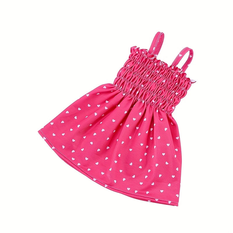 Image of Suitable For 17-18 Inch Doll Floral Dress 43-45cm Fashionable Doll Princess Dress, Playhouse Toy Cute Holiday Gift (excluding Dolls)