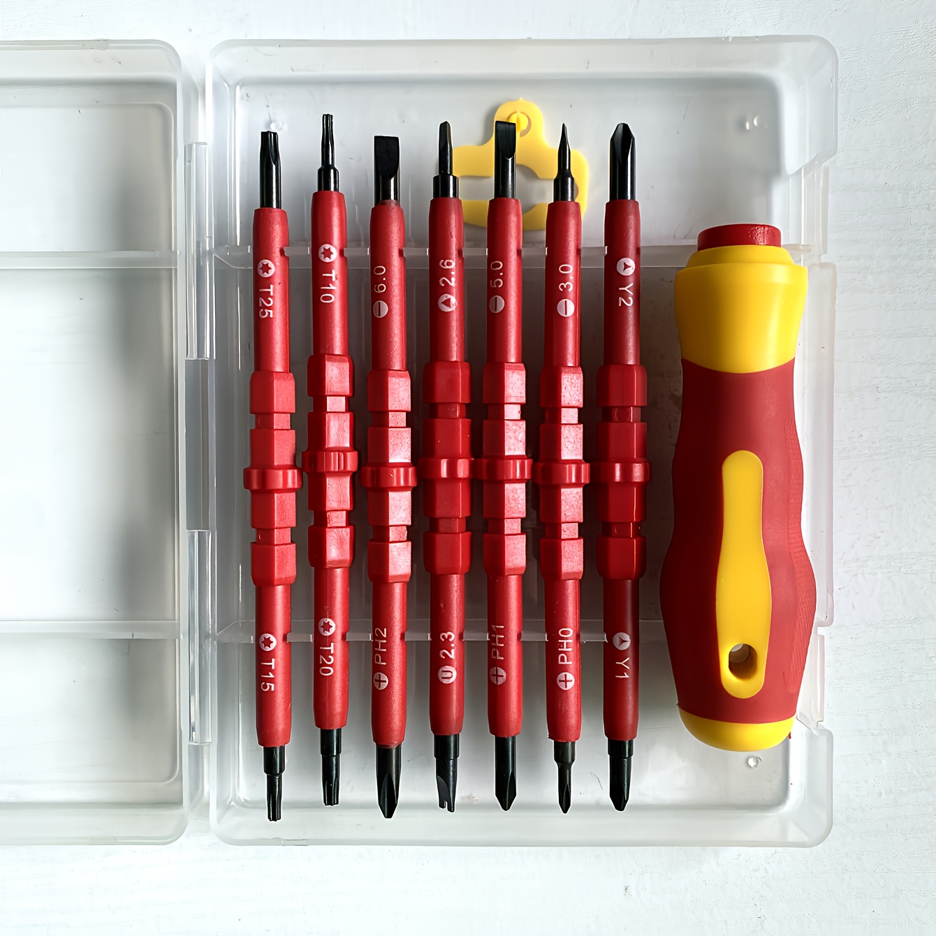 7 in 1 multifunctional electrician screwdriver set dual size tool kit metal no power required electric screwdriver set Product details 5