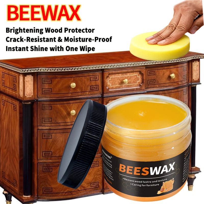 solid wood   with sponge applicator   wood   floor beeswax oil suitable for wooden and laminate floors solid wood doors and all types of wooden items to restore wood   a household essential