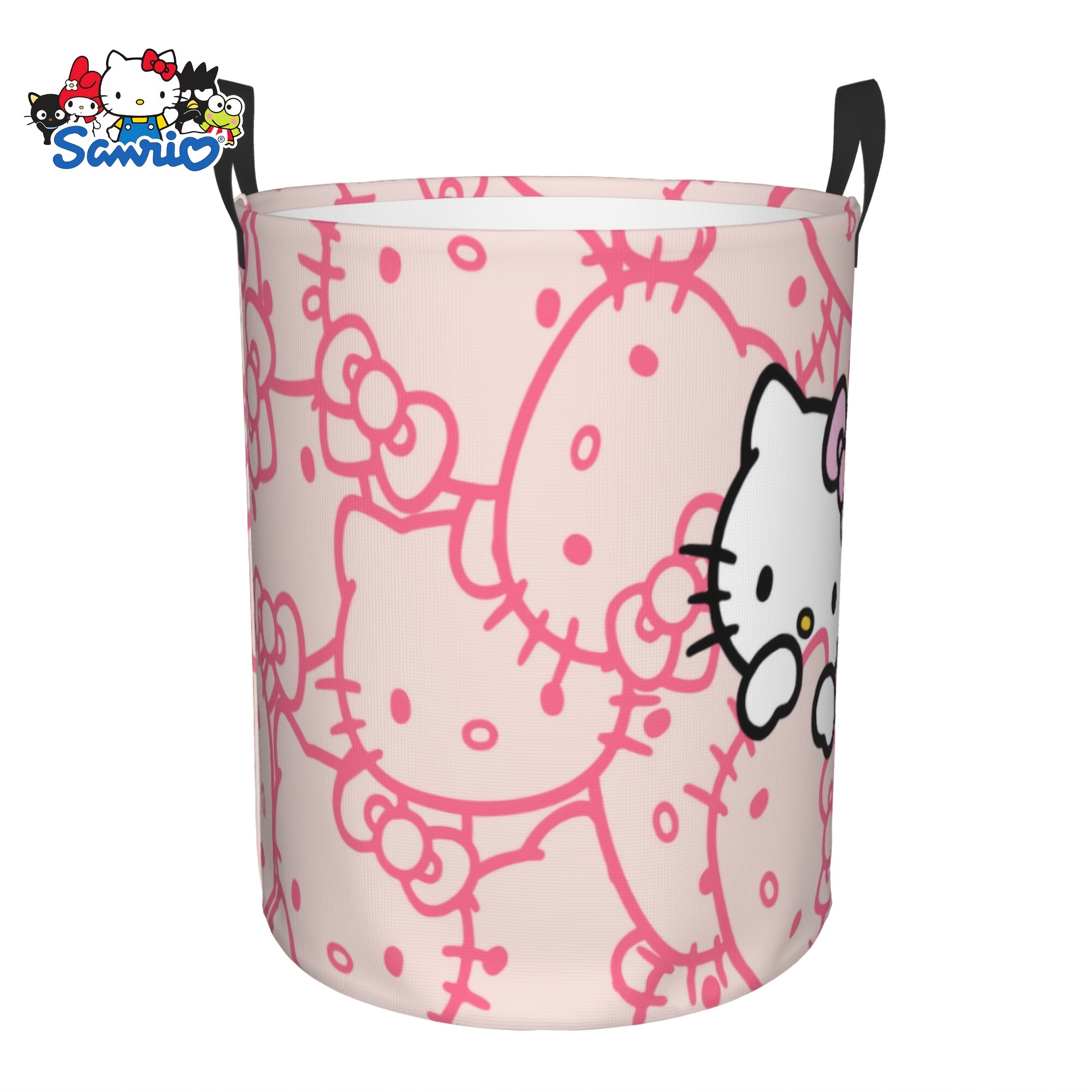 

Hello Kitty Collapsible Laundry Hamper - Sanrio Official, Waterproof Oxford Cloth, Sturdy Handle, Portable Storage For Any Room, , Organizing Housework, Laundry Baskets