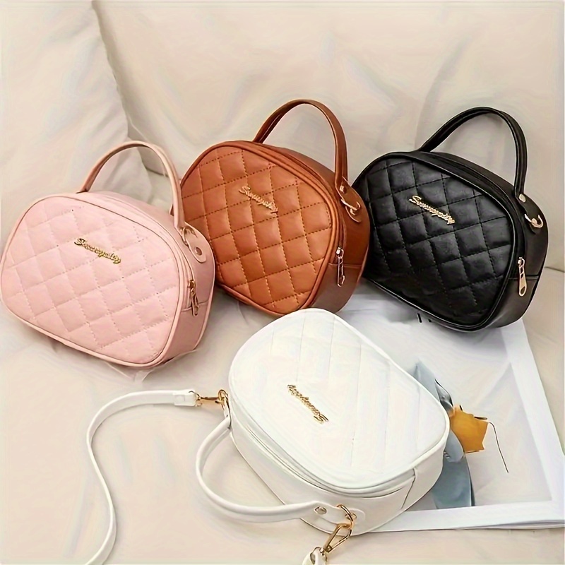 

Simple And Elegant Style Pu Material Mini Shoulder Bag With Zipper Closure For Daily Use(7.46''x 5.5'')