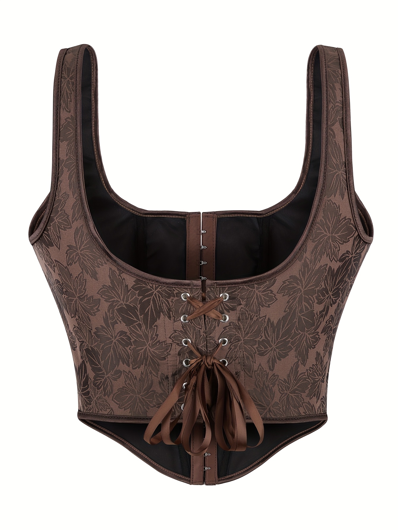 corset top shapewear wide shoulder straps jacquard womens - Temu Canada