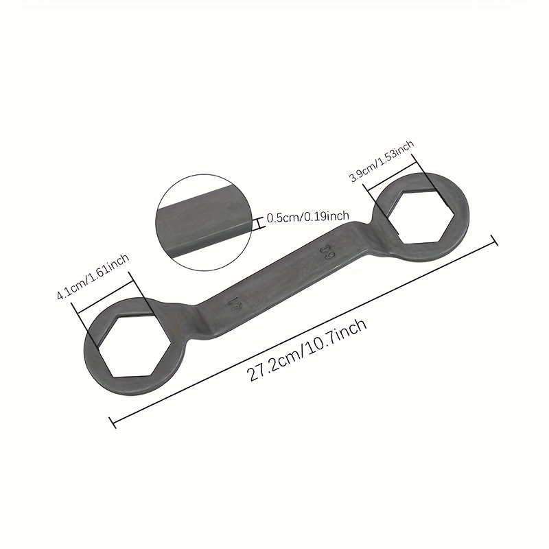 E-shop Motorrad Kupplungsabzieh-Schlüssel Doppelkopf Sechskant-Werkzeug mit ergonomischem Griff – Multifunktionaler Schaltschlüssel für Scooter und