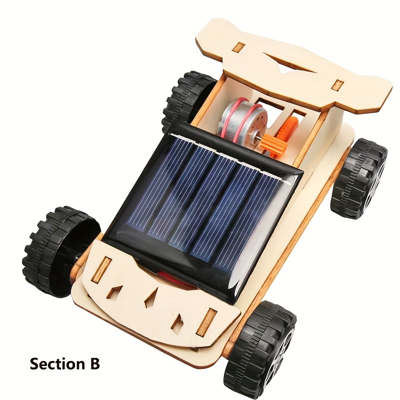kits de construcción de modelos educativos de madera para   solares diy, proyectos manuales de manualidades, autos de   con energía solar, útiles escolares, suministros de  , materiales de   sociales, fabricación de contrachapado detalles 6