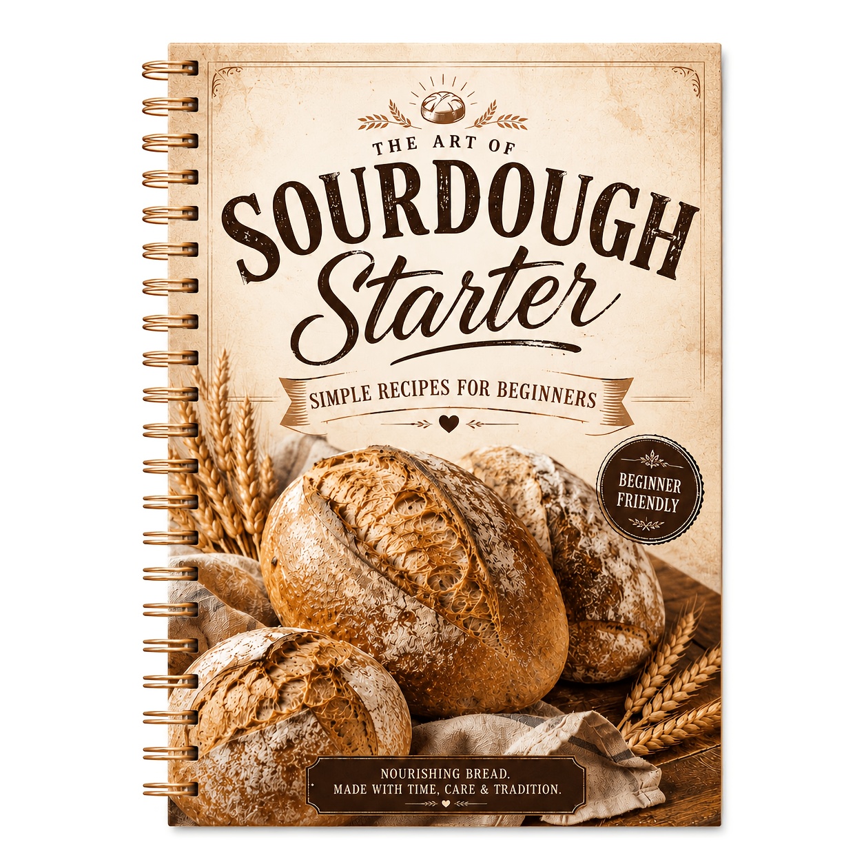 TEMU Natural Sourdough Baking Starter Recipe Journal Notebook 5.5"x8.3" - For Homemade Gluten-, Pizza, , Rolls, Desserts, And Various Pastries -