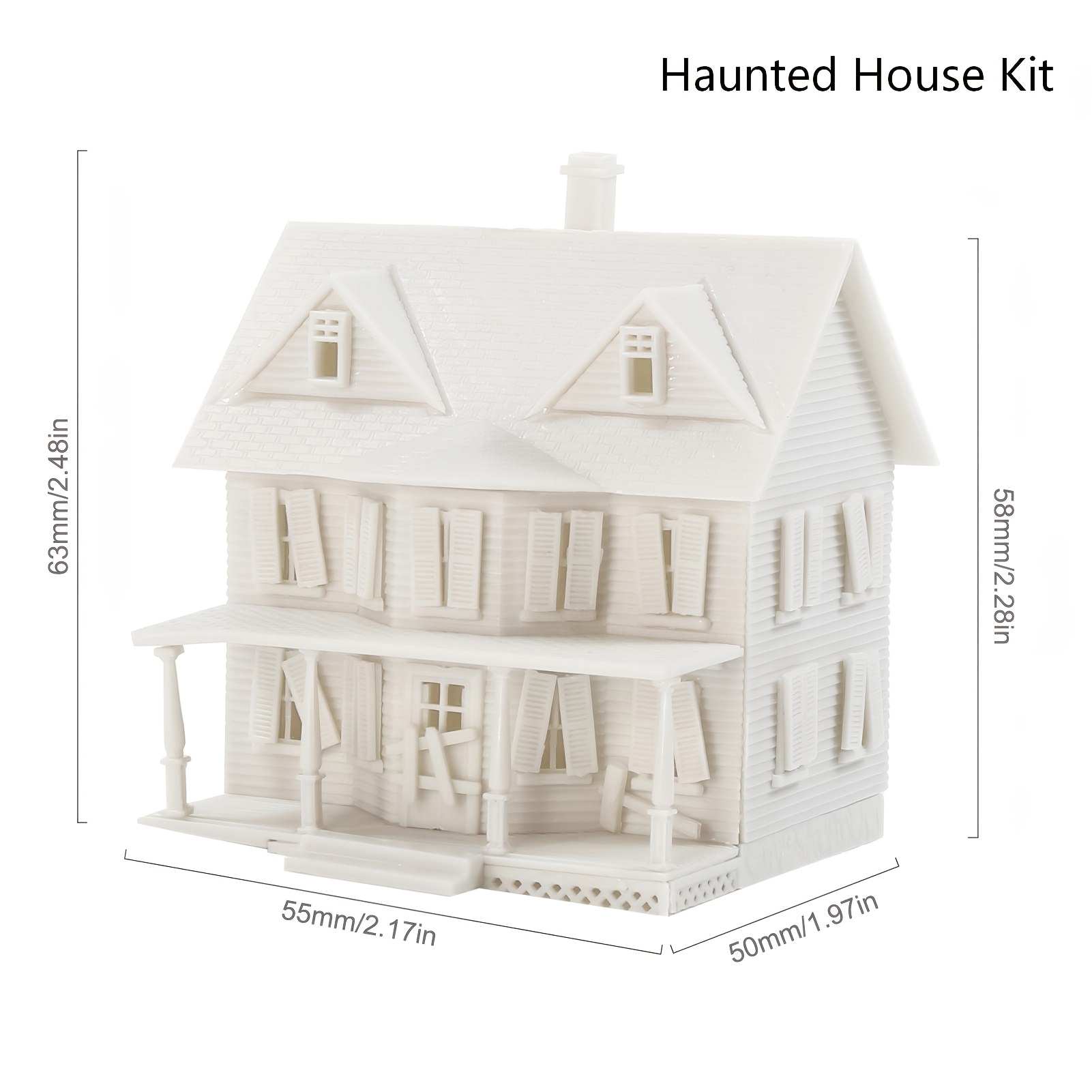 N Scale Unassembled Model Schoolhouse Kit