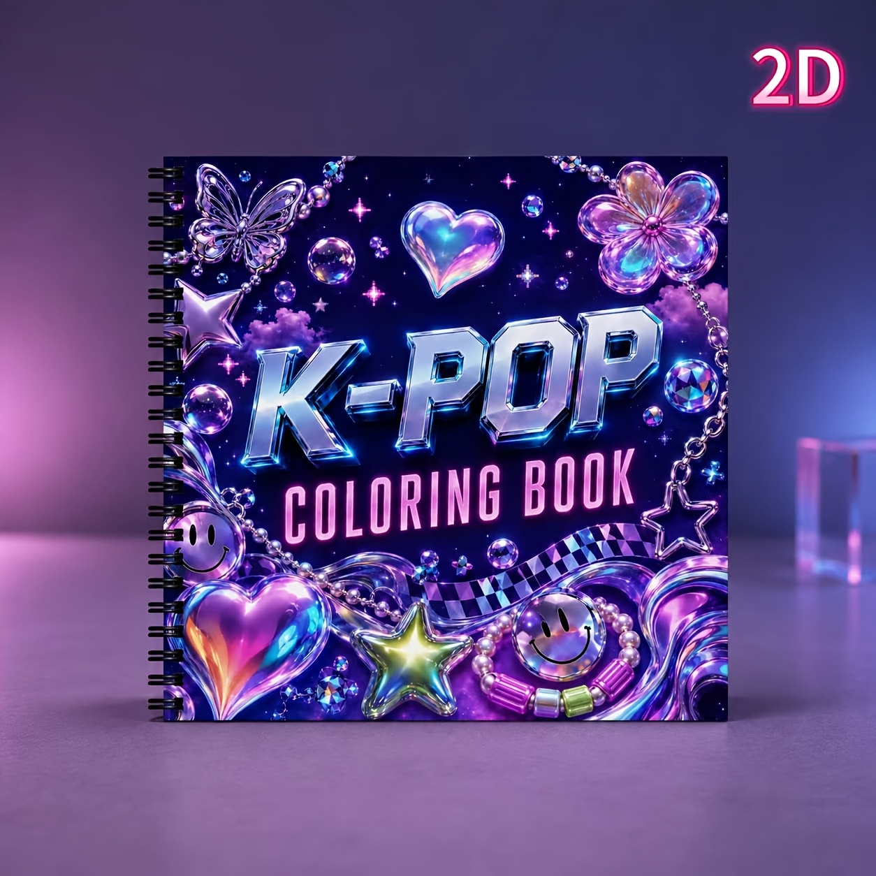 TEMU K-pop Women' Fan Art Coloring Book Love Beans Fashion Illustration Line Sketch Page Theme Coloring Book Hand-painted Coloring Book, Single-sided