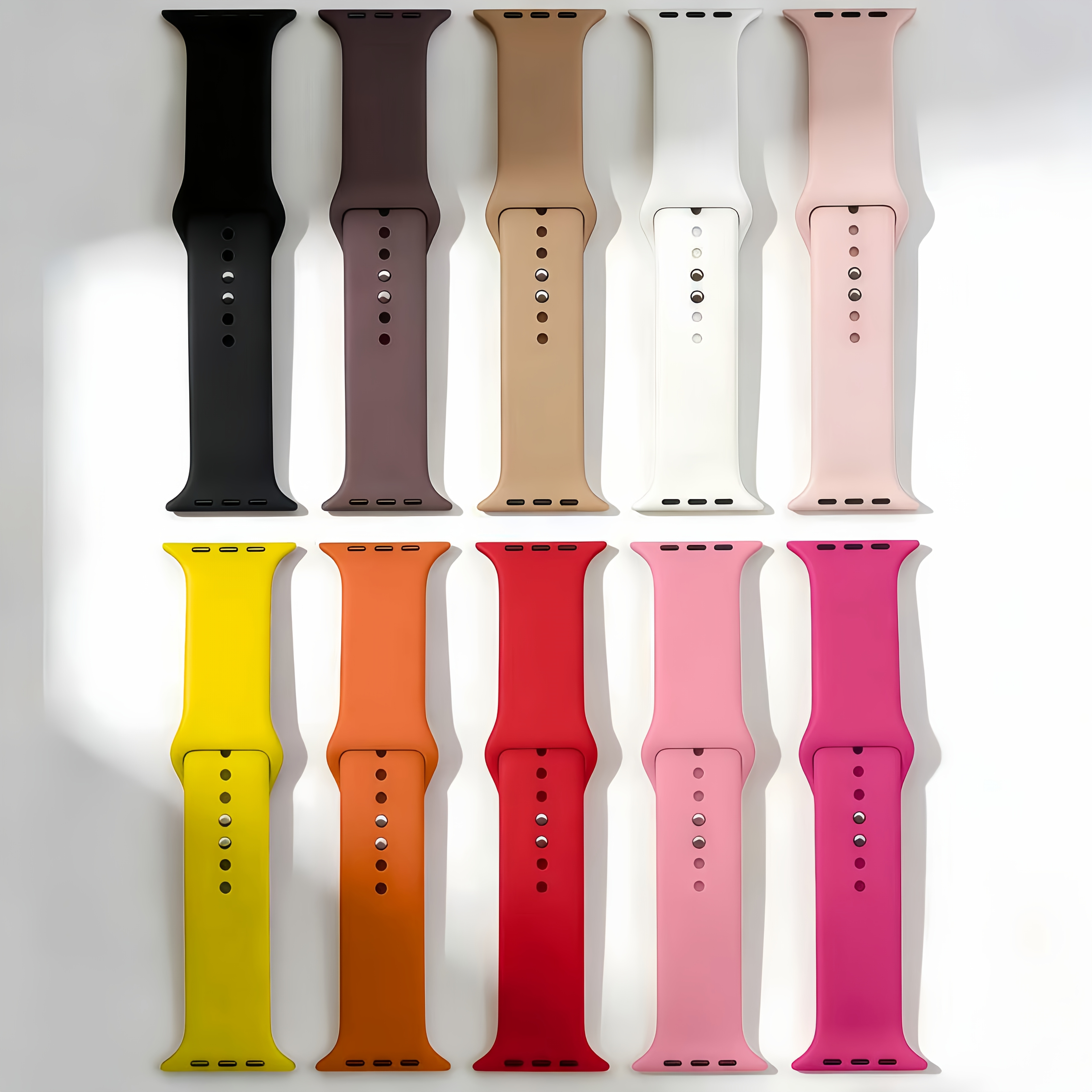 TEMU Confezione da 10 cinturini eleganti per orologio sportivo, traspiranti per Apple Watch Serie 11 10 6 SE SE2 SE3 Ultra 2 3 38mm 40mm 41mm 42mm