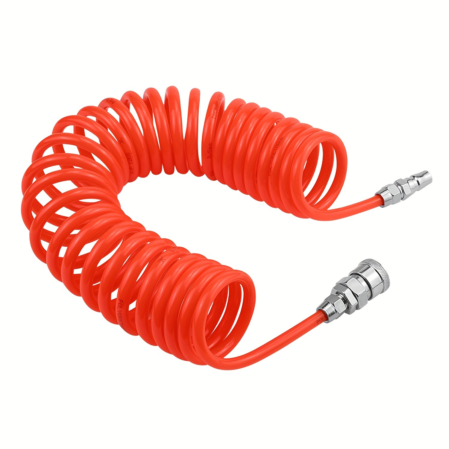 

1pc, Pu Spring Air Hose, High-pressure Retractable Spiral Pipe, Air Gun Connector