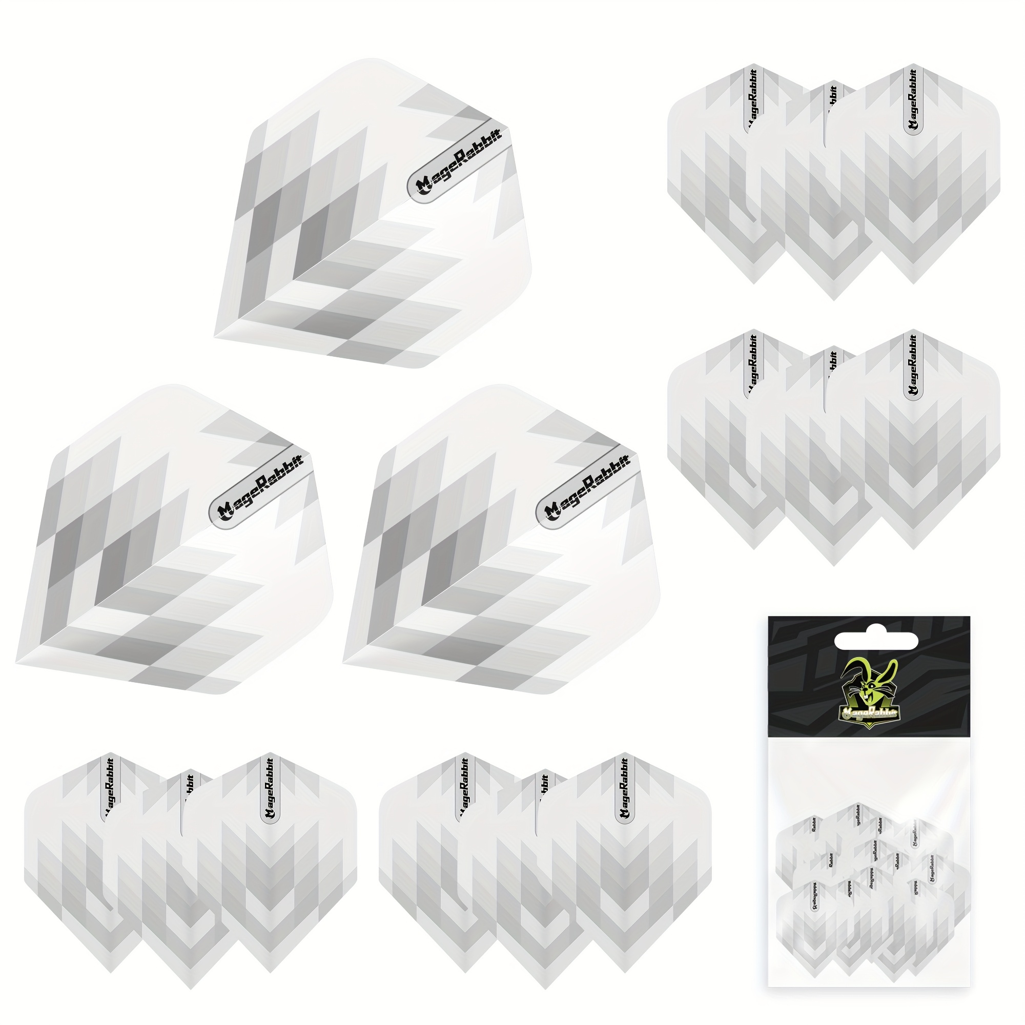 Magerabbit: Hot New Release! | Upgraded Pet Flights (15 - Pack) | Ideal For Steel & Soft - Tip Darts - Tournament & Practice Use, Professional Dart Accessories