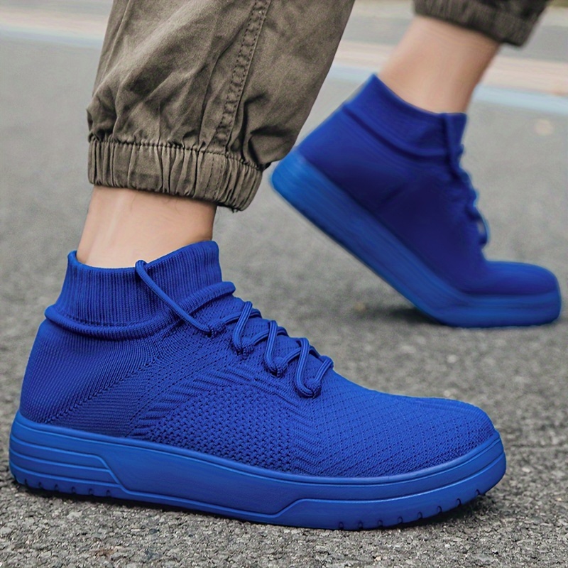 mens casual knit sock sneakers lightweight breathable - Temu  display picture 2