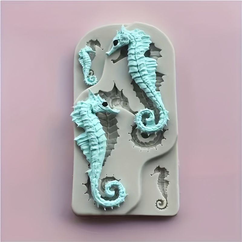 A Diy Seahorse Resin Clay Silicone Mold