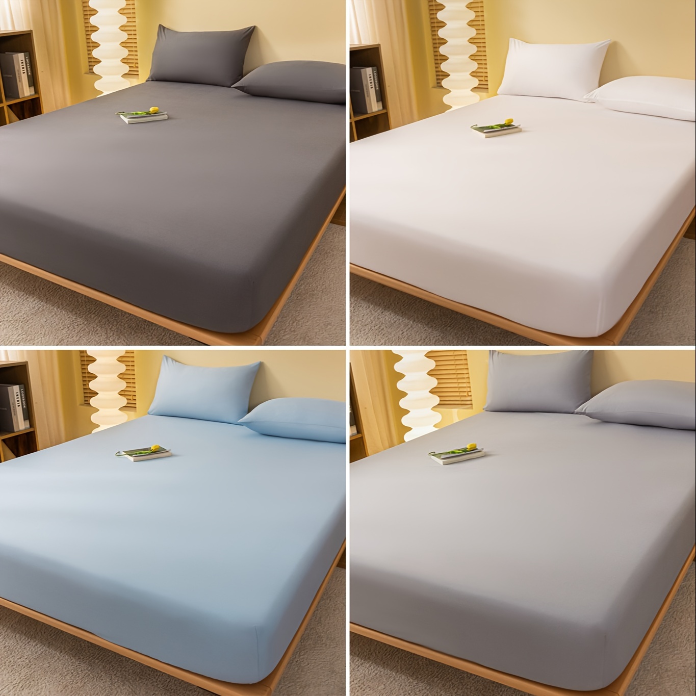 

Breathable Fitted Sheet - Dustproof & Stain-resistant, Machine Washable - All , Ideal For Bedroom, , Apartment, School