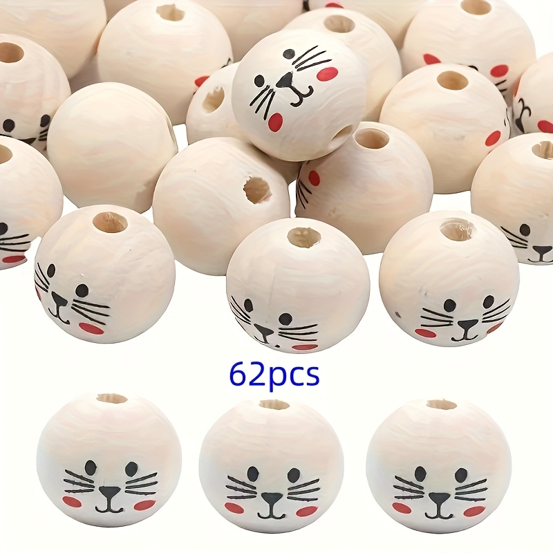 30pcs/12pcs Of 20mm Wooden Material, Featuring Creative Wooden Beads For Bracelet And Necklace Additions, Craft Supplies, Gifts