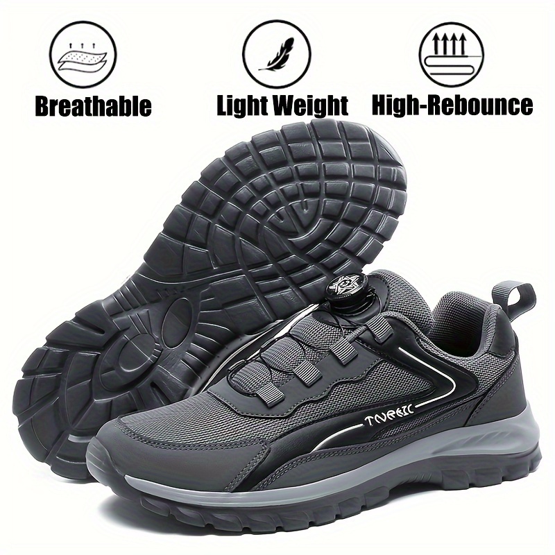 

Men's Casual Sports Shoes, Lightweight And Breathable, Featuring A No-tie Rotary Design.