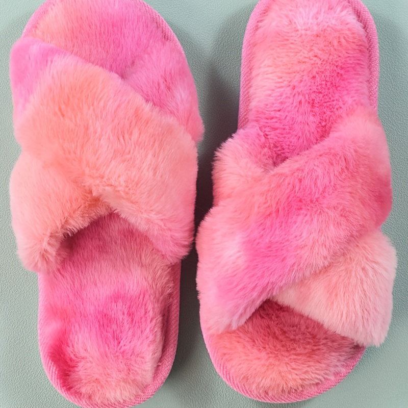 Style Winter Slippers for Men and Women, Warm Slippers, Quiet Soft-Soled Indoor Plush Slippers, Women Shoes