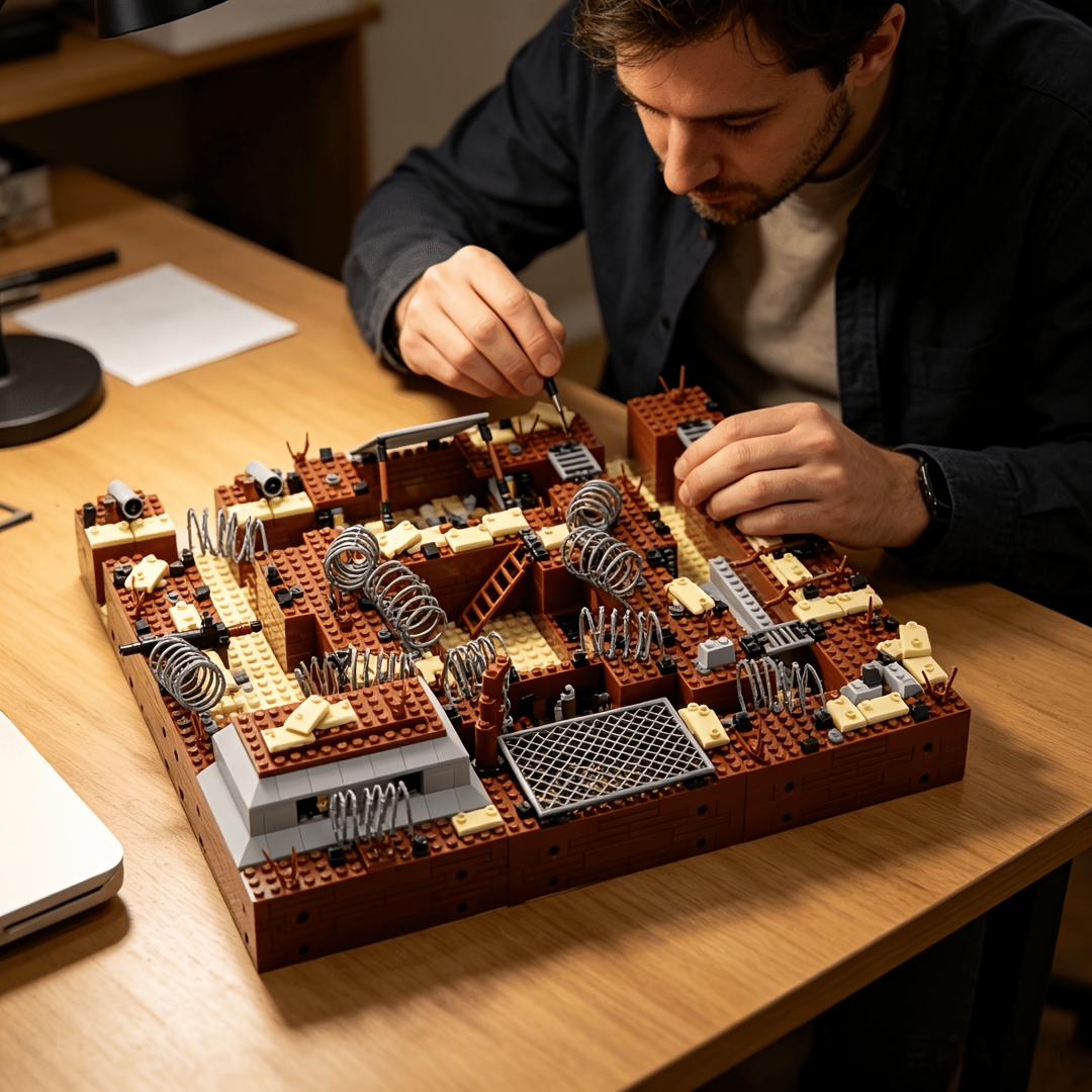 Creative Trench Block Base Model Assembly Toy