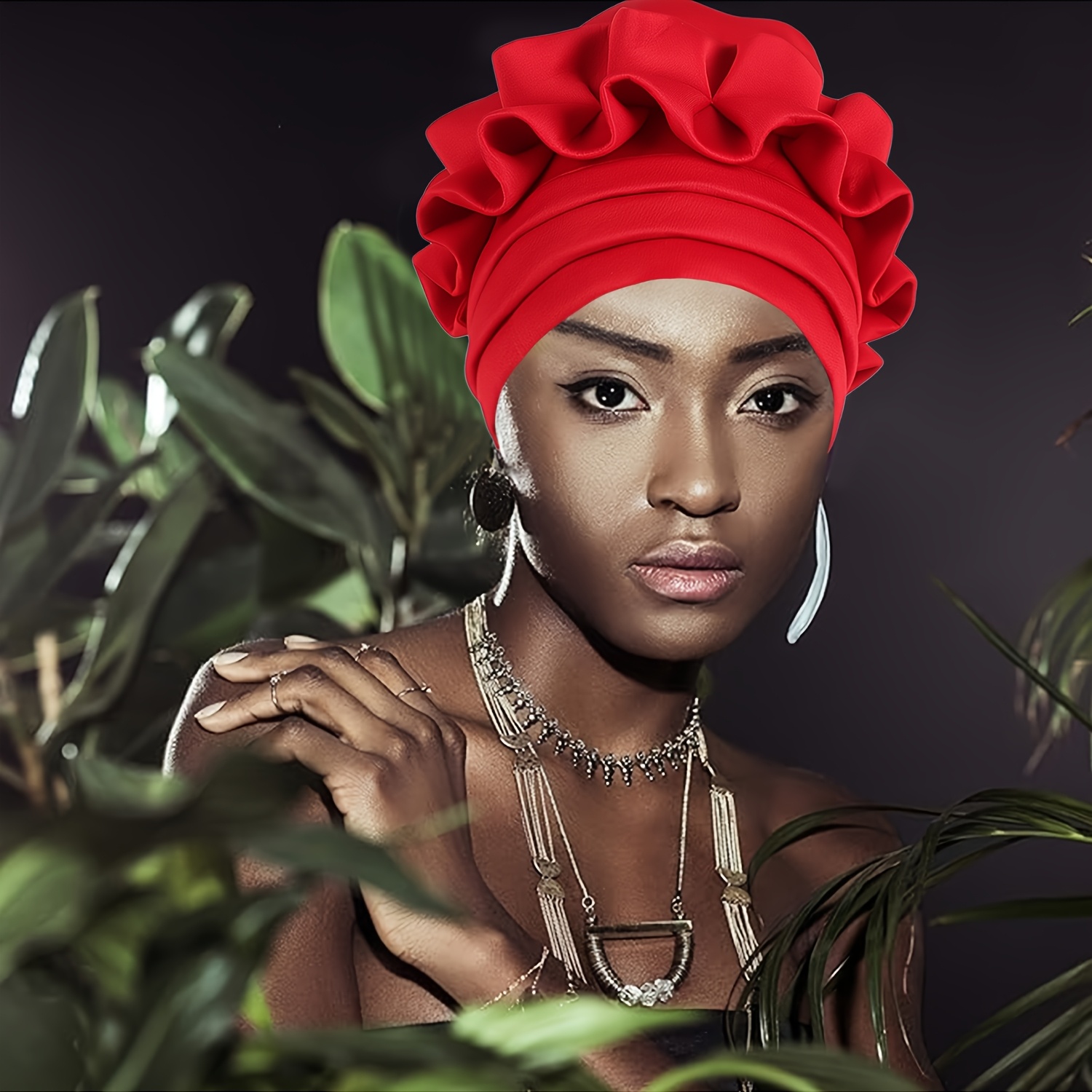 Ipetboom 3 Turbans Africains Pré-Noués – Foulards Souples Polyester, Extensibles Unisexe