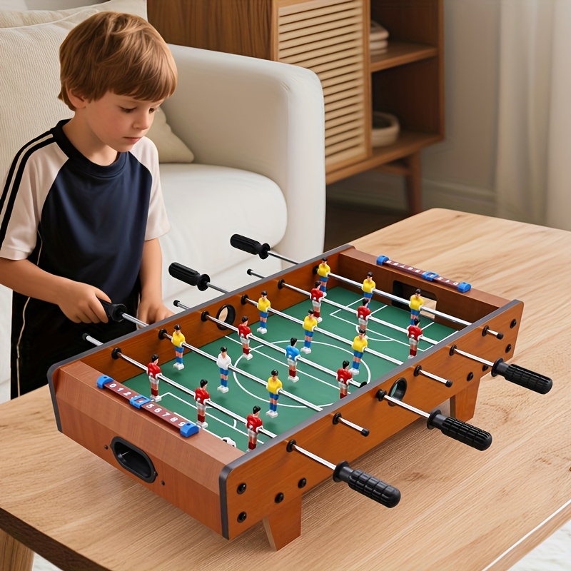 50 inch foosball table with 12 players heavy duty wooden construction 12 player foosball game with 12 position 12 position compact desk for home office party ideal for adults teens Product details 9