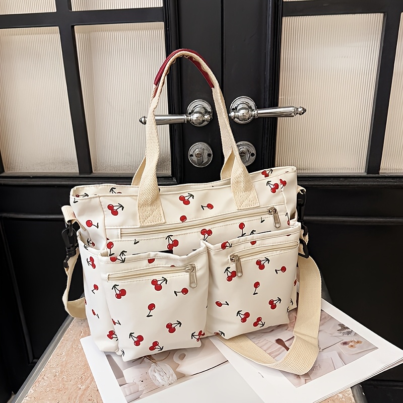 cherry tote bag sold on Temu United States