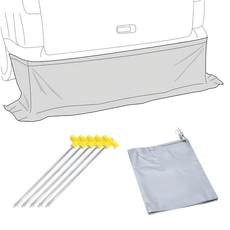 Image of Rv Tailgate Bottom Surround + 5 Fixing Nails Rv Side Cover Fits Vw T5/ Rv Side Wind Skirt