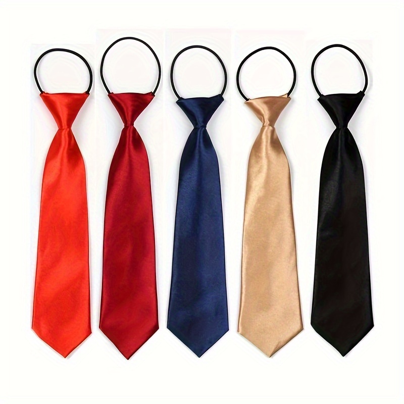 TEMU This 5pcs Set Of Stylish Women's Adjustable Invisible Ties In From Durable Polyester Fiber, Making It Street Fashion. The Short Tie Measures