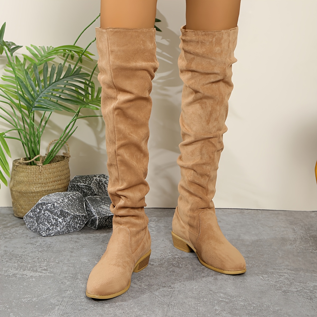 TEMU Women's Knee-high Boots, Women Shoes