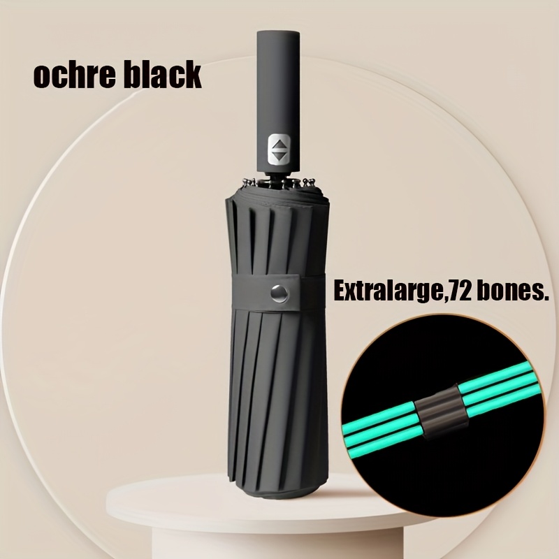 Automatische paraplu met 72 versterkte baleinen