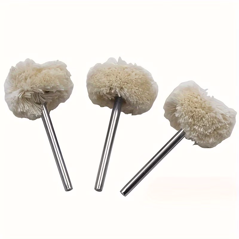 Wool Polishing Wheel, 3Mm Shank Artificial Wool Po...