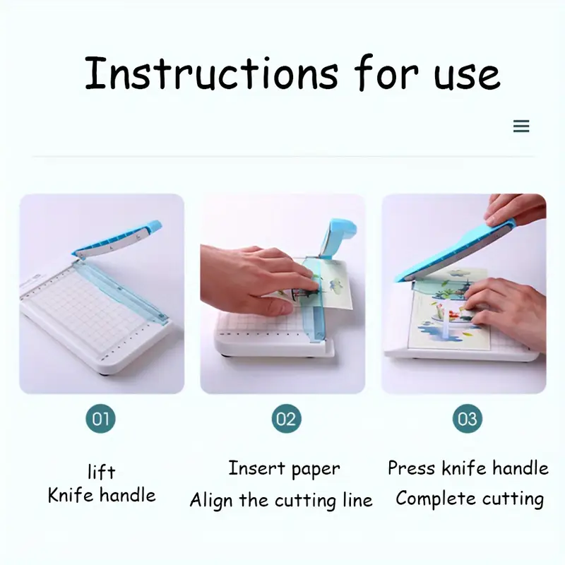 abs material safety guard paper cutter precision photo trimmer scrapbooking tool for supplies details 3