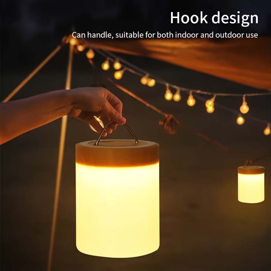 Newly Upgraded Phantom 7-Color 3-Mode Adjustable Portable And Durable Courtyard, Lawn And Garden Spotlight, Touch Lighting Hand-Held Lamp, 1200Mah Rechargeable Battery Portable And Sufficient Battery Life, Soft And Bright Light