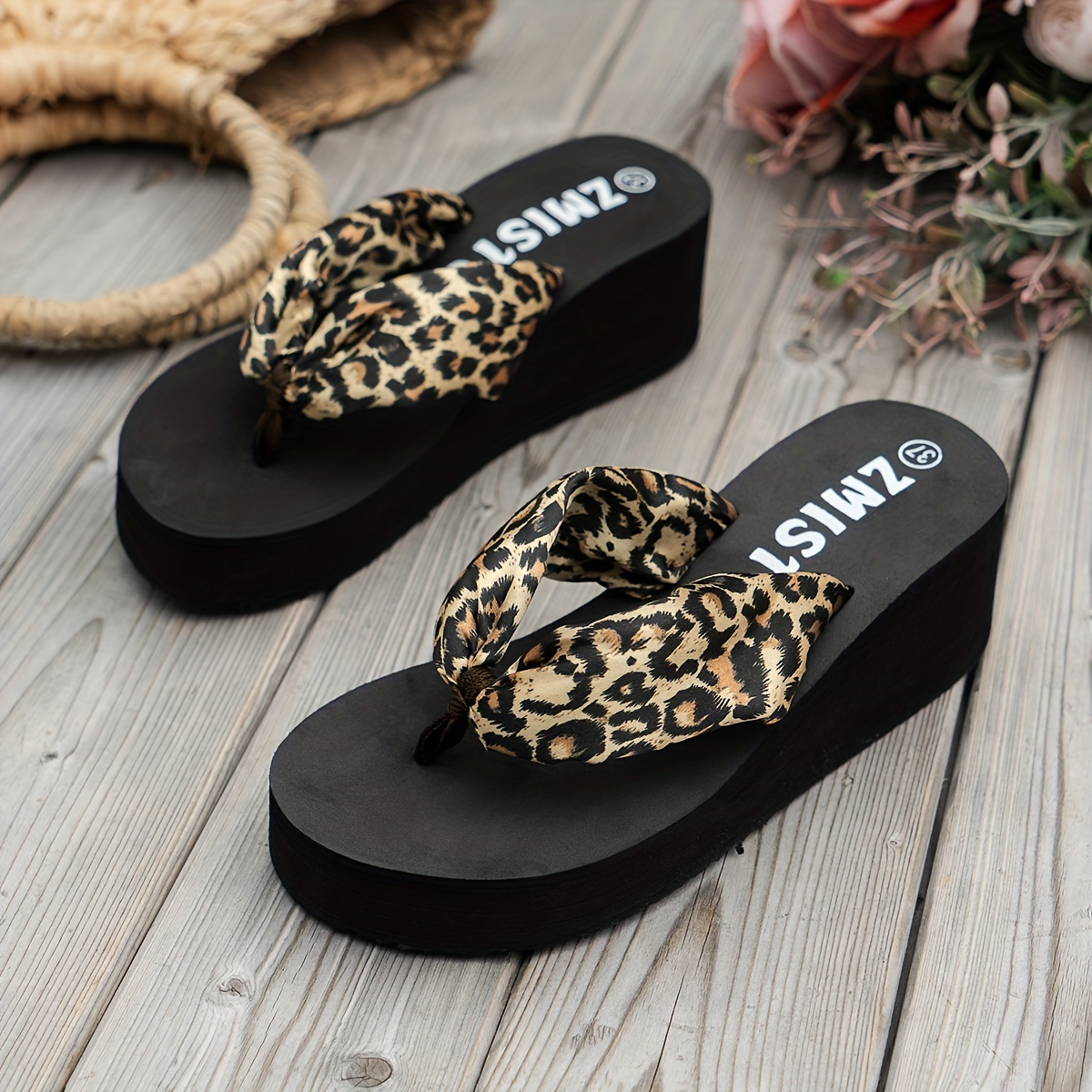 【COLOR iN ID】Leopard print platform sole flip flop mule Haven Leopard Velvet Mule | Mules | Footwear