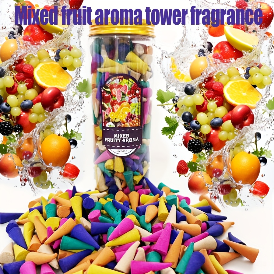 Scented Incense Sticks - Strawberry, Blueberry, Pineapple, Kiwi, Coffee Aromas, Multiple Options, Experience Different Fruit Scents, Tin , Portable, Suitable For Home, Travel, And Outdoor Activities