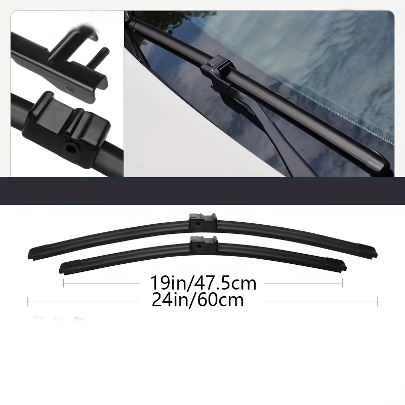Lhd Front Wiper Blades For Vw Golf 5 2003 - 2005 Windshield Windscreen Clean Window Car Rain Brushes 24"+19"