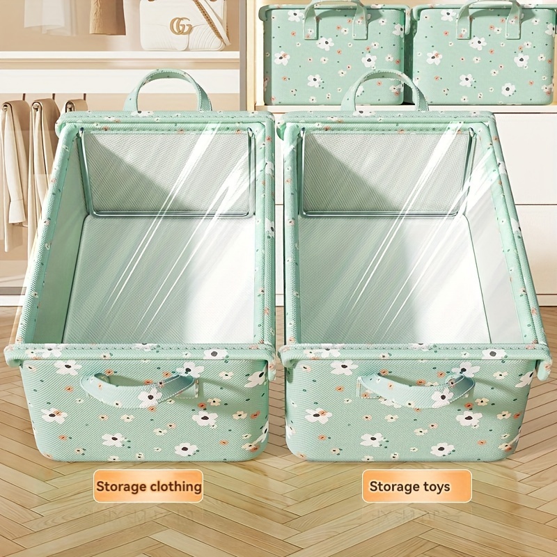 

2 High-end Clothing Drawer Storage Boxes With , Dustproof Storage Baskets, Used For Clothing, Blankets, Toys, Family Organizer, , Organize , Bedroom, Home, Dormitory, Bedroom Accessories