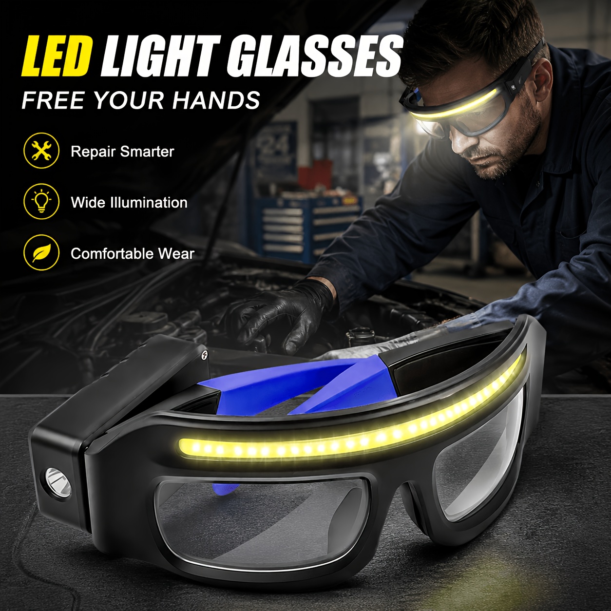 Upgraded Model 2026 Multi-Functional Rotating Headlamp, 5 Modes